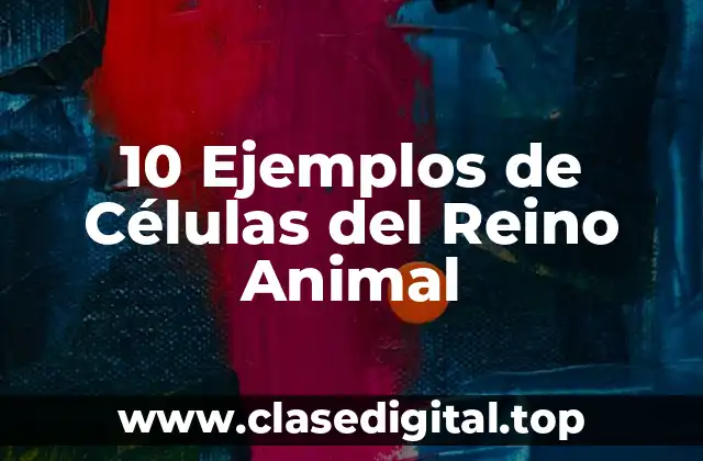 10 Ejemplos de Células del Reino Animal