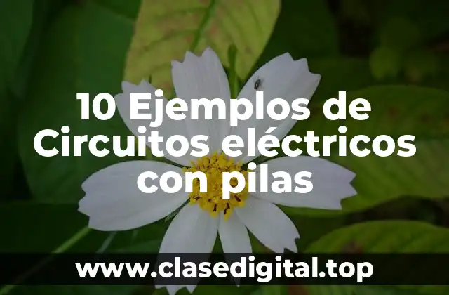 10 Ejemplos de Circuitos eléctricos con pilas