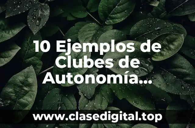 10 Ejemplos de Clubes de Autonomía Curricular Música