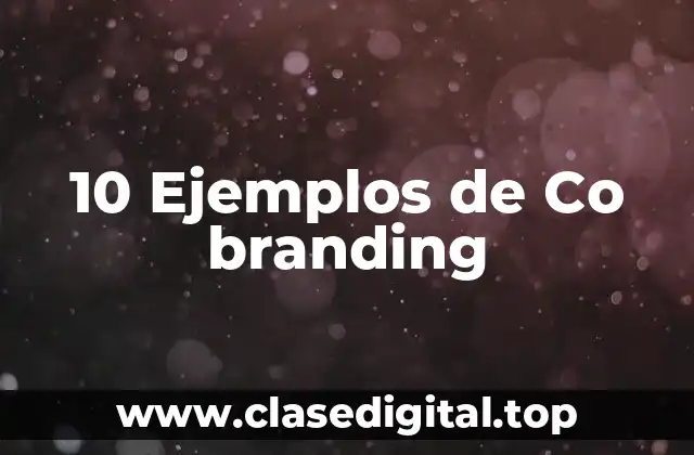 Ejemplos de co branding