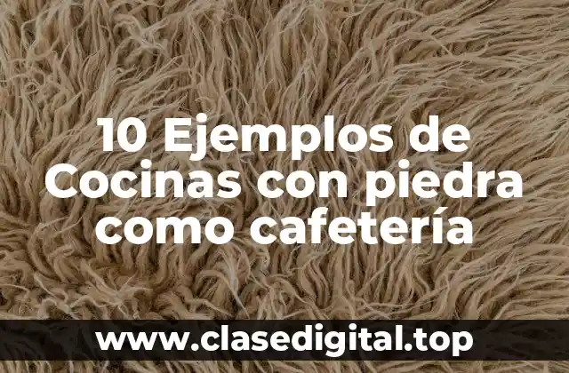 10 Ejemplos de Cocinas con piedra como cafetería