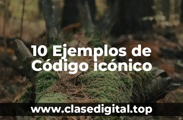 10 Ejemplos de Código icónico