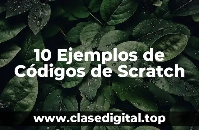 10 Ejemplos de Códigos de Scratch