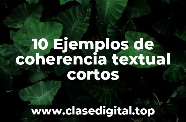 10 Ejemplos de coherencia textual cortos