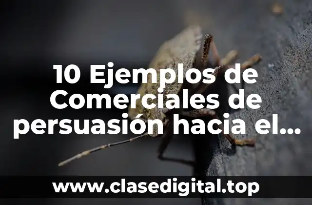 10 Ejemplos de Comerciales de persuasión hacia el mercado meta