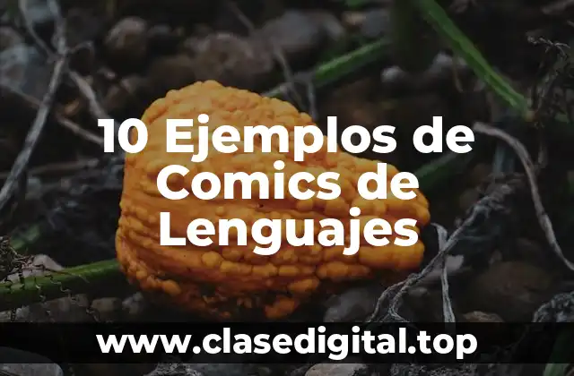 Ejemplos de Comics de Lenguajes