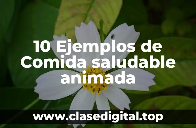 10 Ejemplos de Comida saludable animada