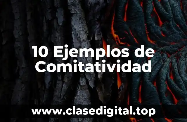 10 Ejemplos de Comitatividad