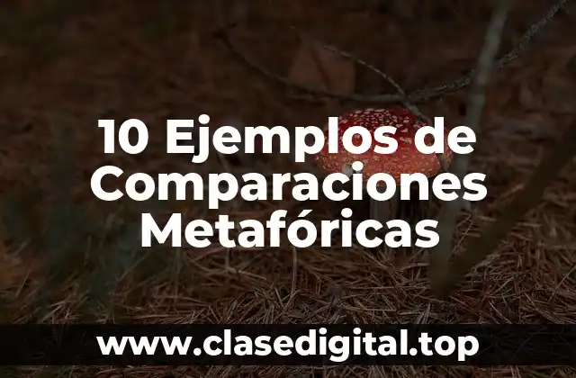 10 Ejemplos de Comparaciones Metafóricas