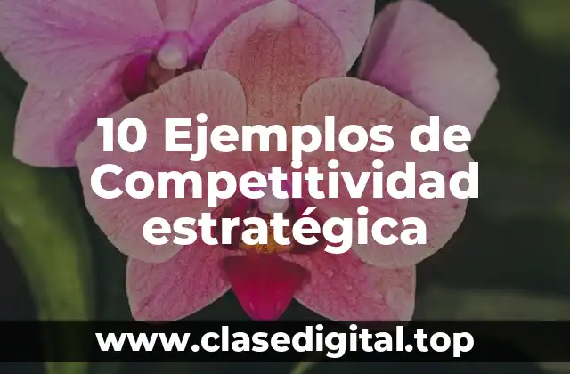 10 Ejemplos de Competitividad estratégica