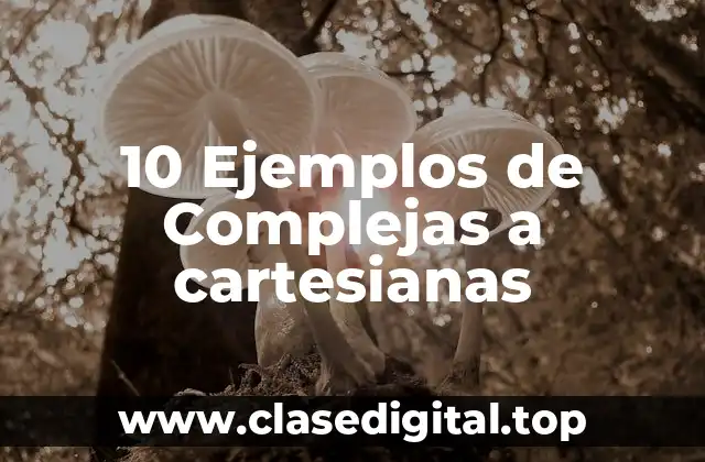 10 Ejemplos de Complejas a cartesianas