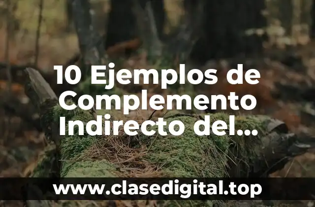 10 Ejemplos de Complemento Indirecto del Predicado
