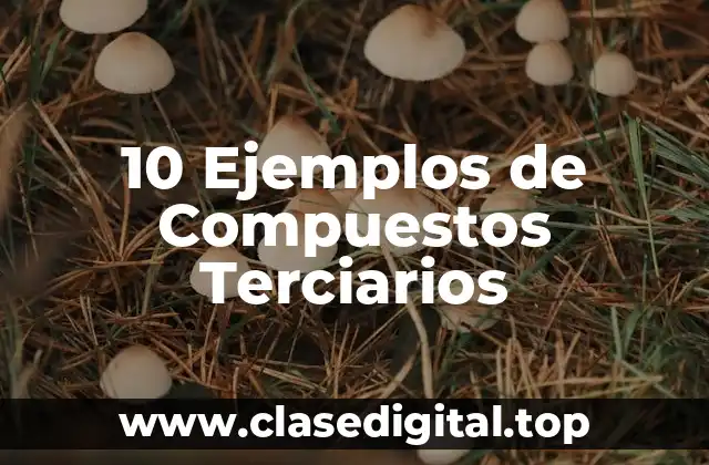 10 Ejemplos de Compuestos Terciarios