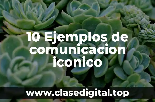 10 Ejemplos de comunicacion iconico