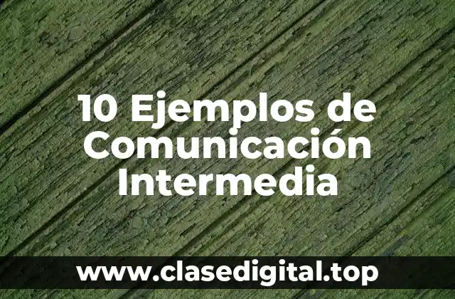 10 Ejemplos de Comunicación Intermedia