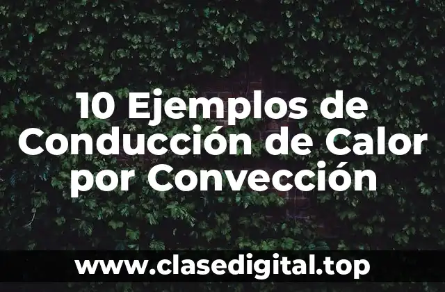 Ejemplos de Conducción de Calor por Convección