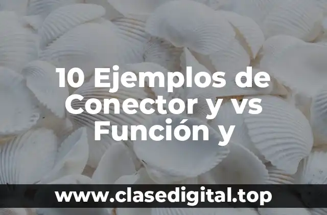 10 Ejemplos de Conector y vs Función y