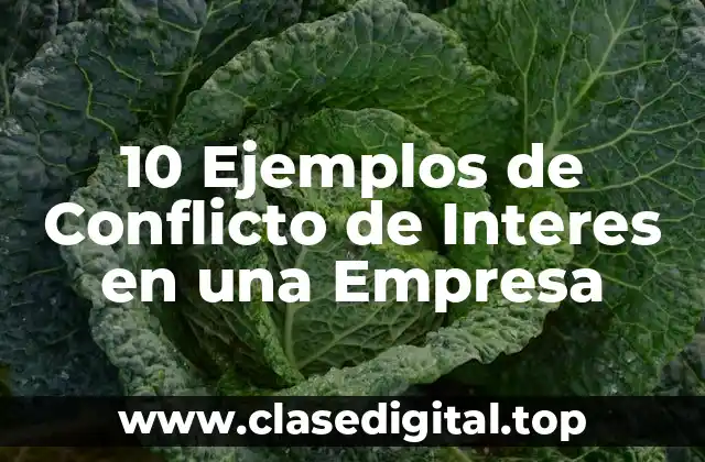 10 Ejemplos de Conflicto de Interes en una Empresa