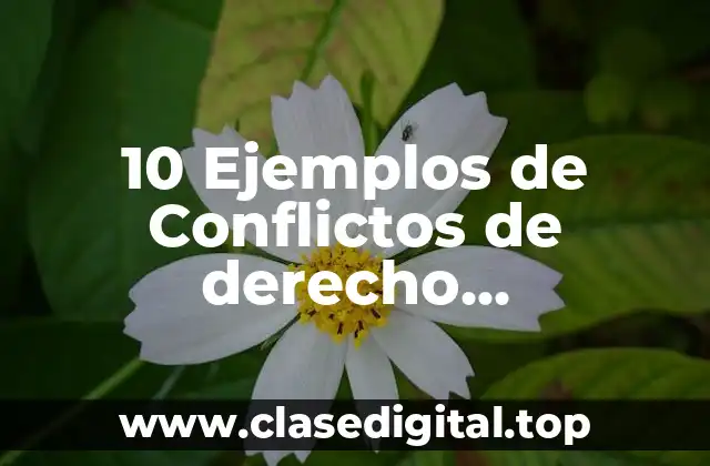 10 Ejemplos de Conflictos de derecho internacional público