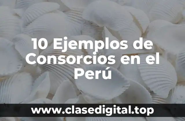 10 Ejemplos de Consorcios en el Perú