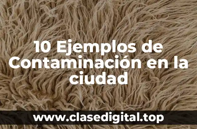 Ejemplos de contaminación en la ciudad