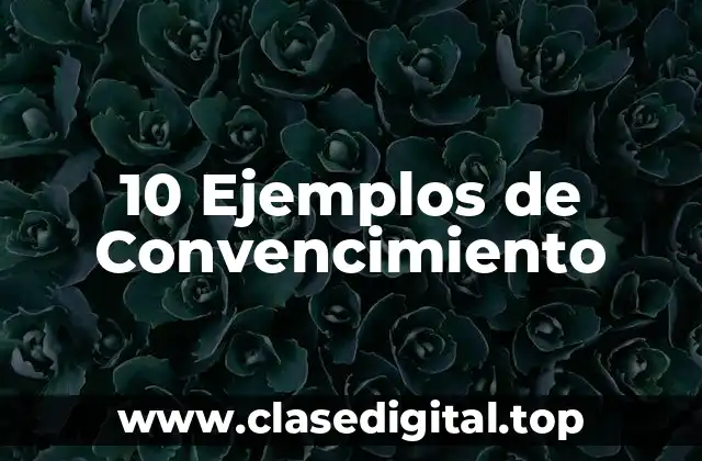 10 Ejemplos de Convencimiento