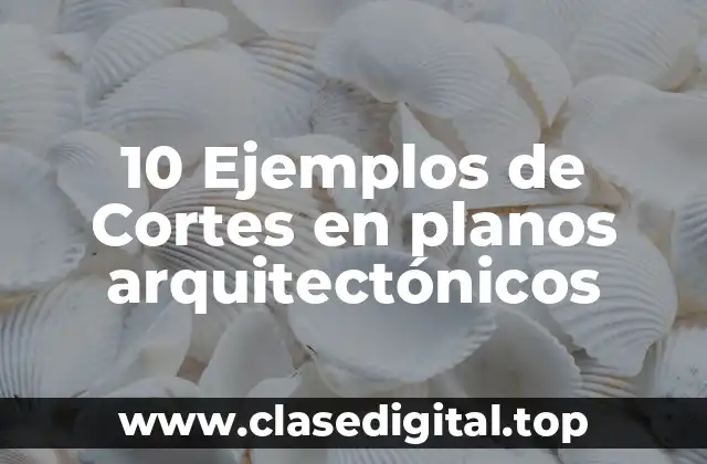 10 Ejemplos de Cortes en planos arquitectónicos