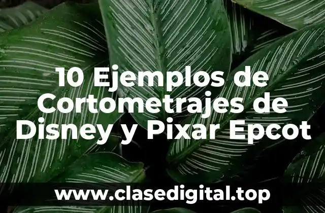 10 Ejemplos de Cortometrajes de Disney y Pixar Epcot
