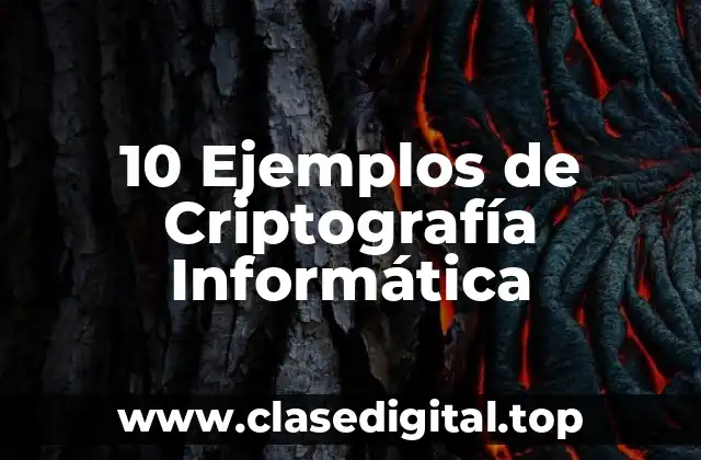 10 Ejemplos de Criptografía Informática