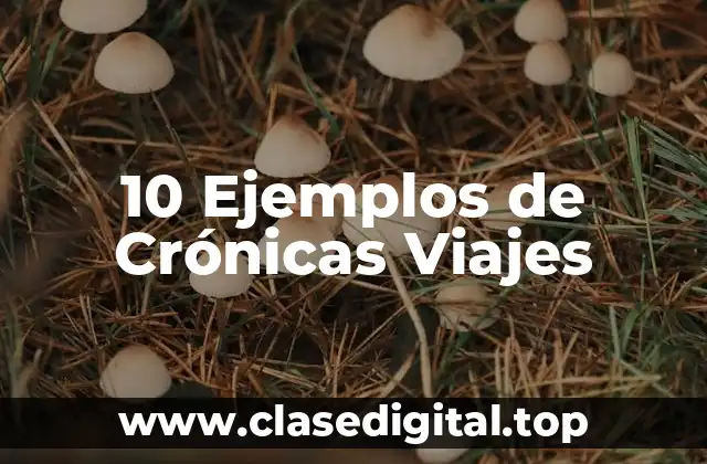 10 Ejemplos de Crónicas Viajes