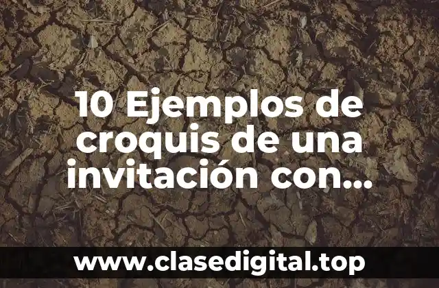 Ejemplos de señales visuales en un croquis de una invitación