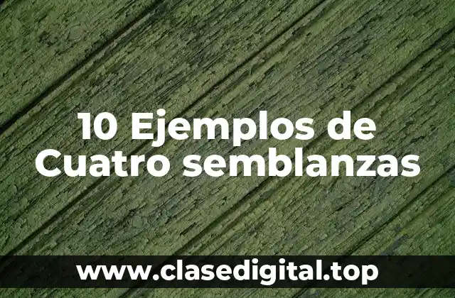 Ejemplos de cuatros semblanzas