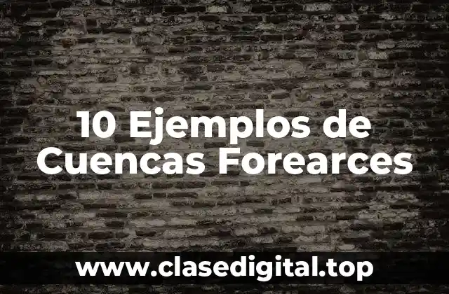 10 Ejemplos de Cuencas Forearces