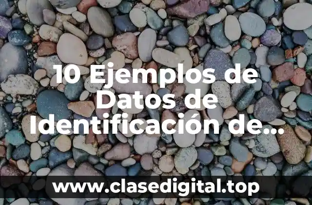 10 Ejemplos de Datos de Identificación de Estrategia Didáctica