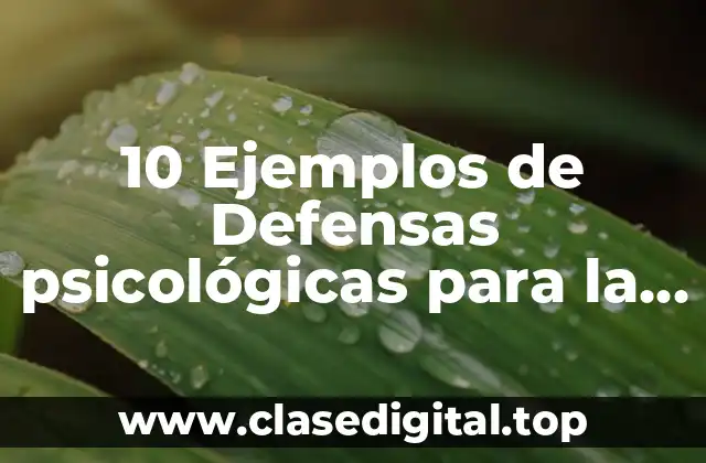 10 Ejemplos de Defensas psicológicas para la intimidación en niños