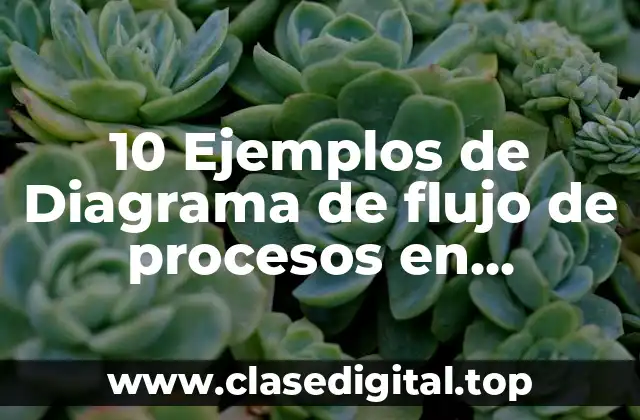 Ejemplos de diagrama de flujo de procesos en ingeniería industrial