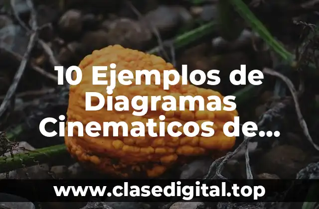 10 Ejemplos de Diagramas Cinematicos de Mecanismos