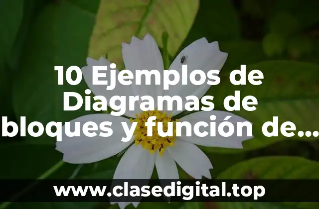 10 Ejemplos de Diagramas de bloques y función de transferencia