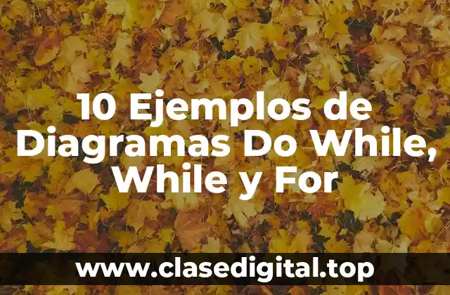Ejemplos de Diagramas Do While, While y For