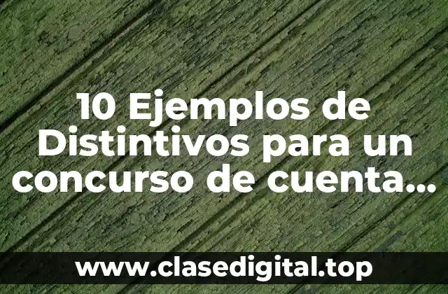 10 Ejemplos de Distintivos para un concurso de cuenta cuentacuentos