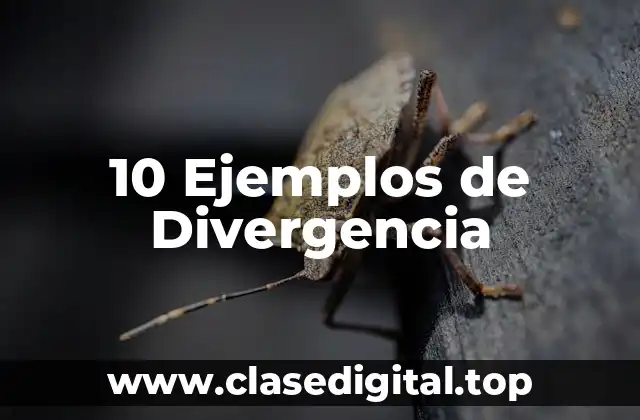 10 Ejemplos de Divergencia