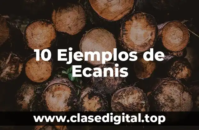 Ejemplos de ecanis