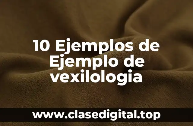 10 Ejemplos de Ejemplo de vexilologia