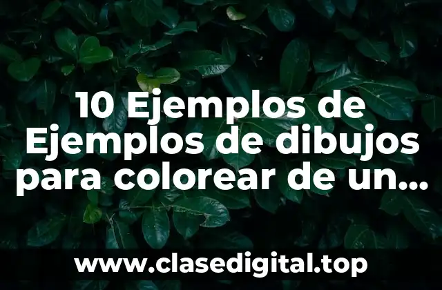 10 Ejemplos de Ejemplos de dibujos para colorear de un restaurante