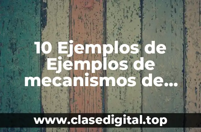 10 Ejemplos de Ejemplos de mecanismos de control social