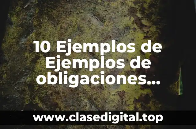 10 Ejemplos de Ejemplos de obligaciones mancomunadas