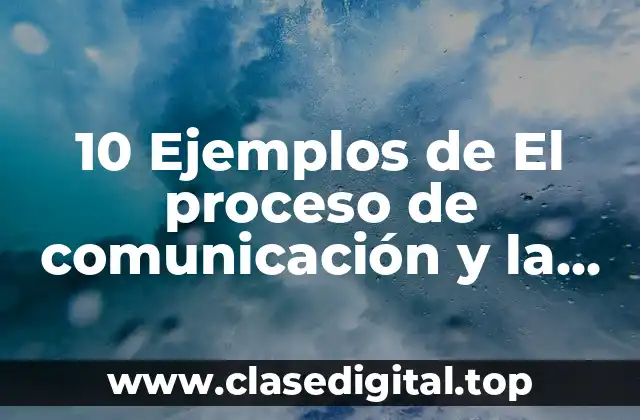 10 Ejemplos de El proceso de comunicación y la promoción