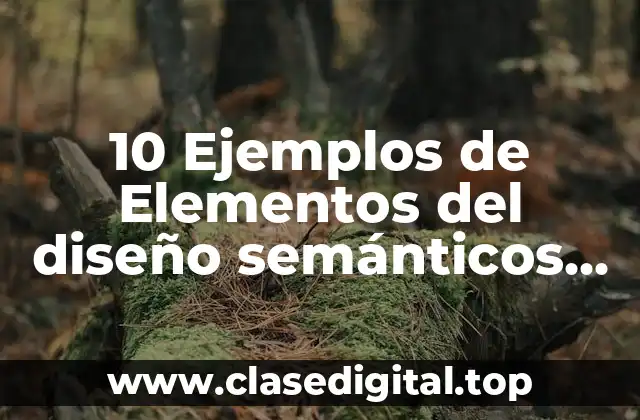 10 Ejemplos de Elementos del diseño semánticos, sintácticos y pragmáticos