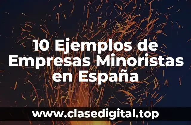 10 Ejemplos de Empresas Minoristas en España
