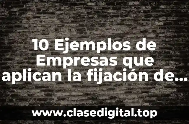 10 Ejemplos de Empresas que aplican la fijación de precios geográfica